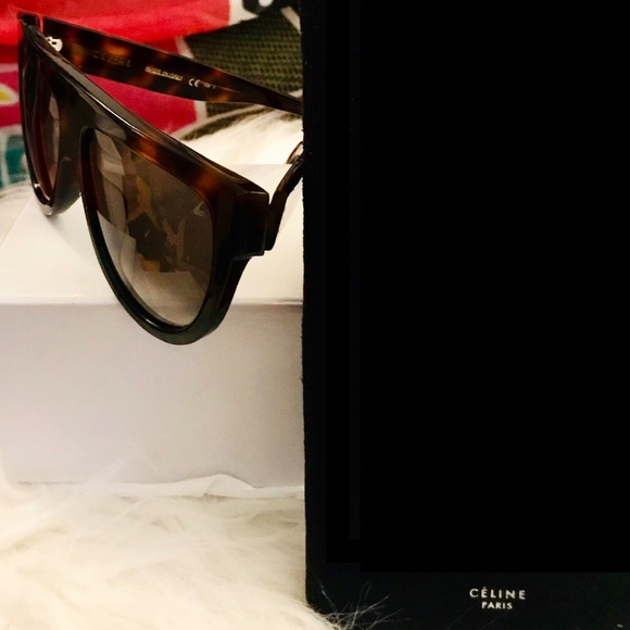 NWT! CELINE HAVANA AUTHENTIC AVIATORS W/CLOTH+CASE - Picture 6 of 7